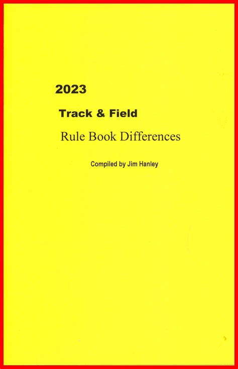 Andi Osters. . Nfhs track and field rules book 2023
